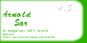 arnold sar business card